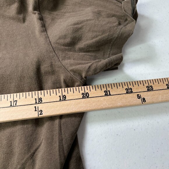 Armani Exchange Short Sleeve V-Neck T-Shirt Womens Large Slim Pima Cotton - Picture 4 of 5